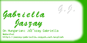 gabriella jaszay business card